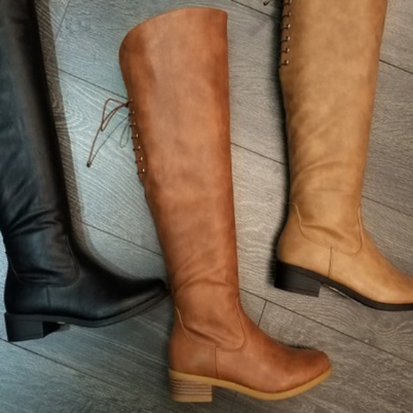 lo_dellboutique Shoes - 🍁Vegan Leather Tan Riding Boots 🍁
